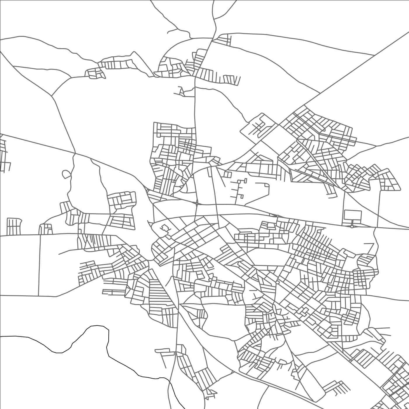 ROAD MAP OF EL AIOUN, MOROCCO BY MAPBAKES