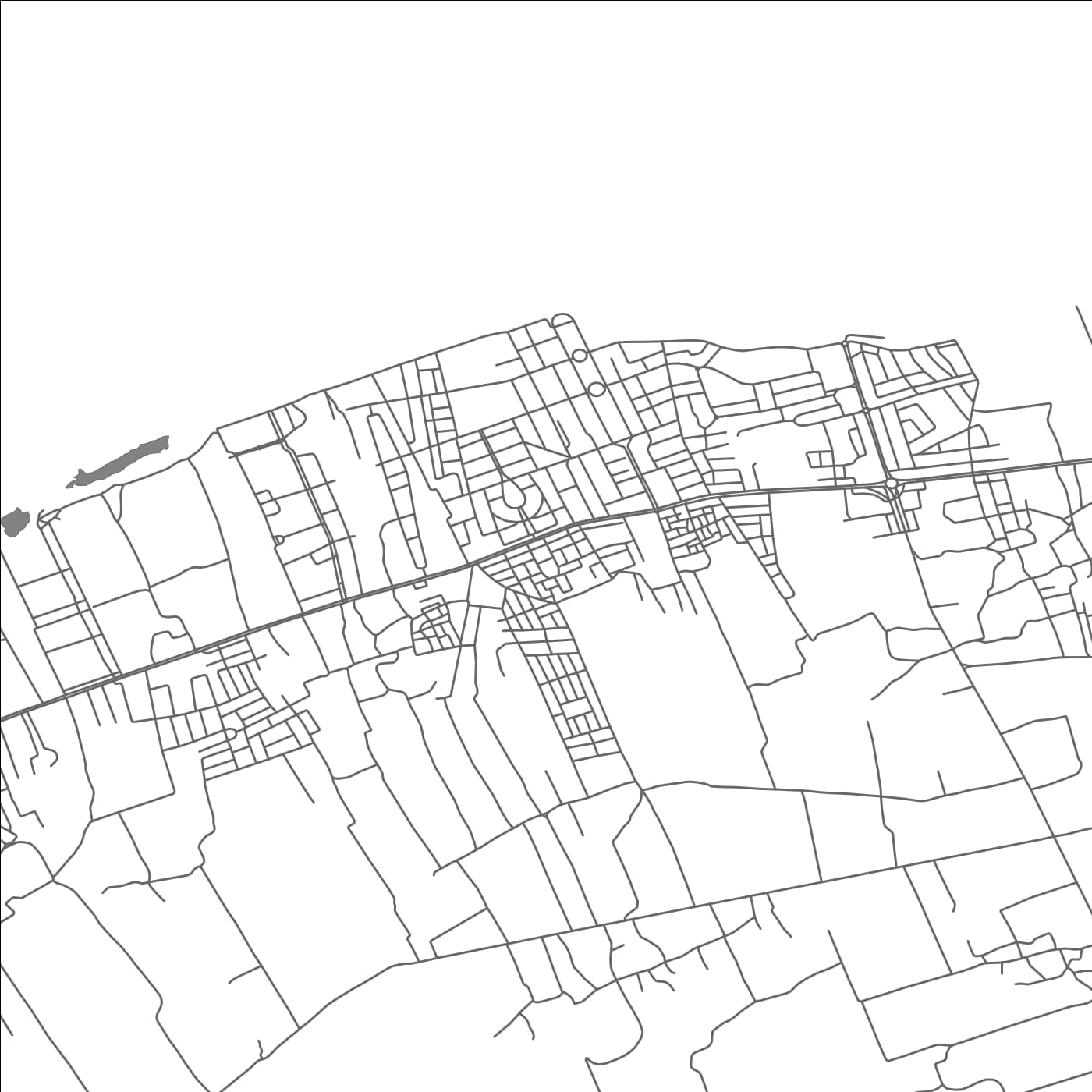 ROAD MAP OF SIDI RAHAL, MOROCCO BY MAPBAKES
