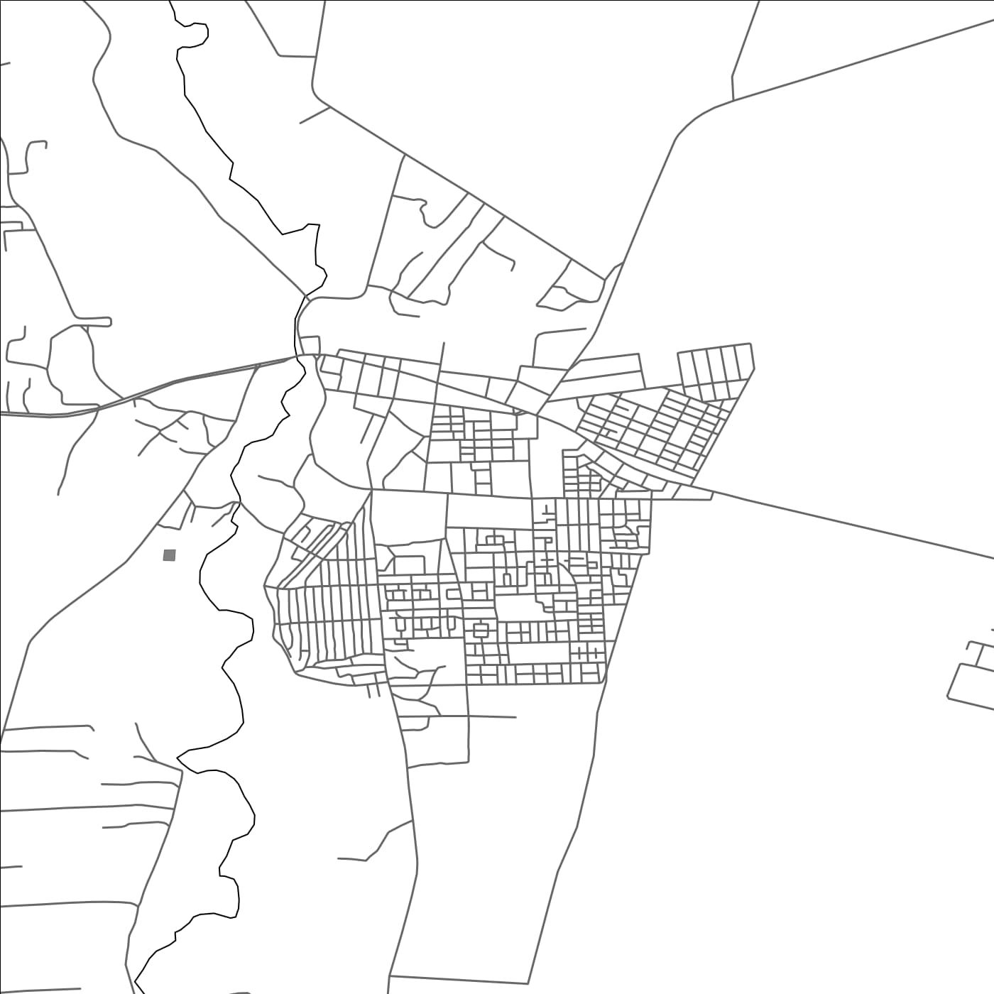 ROAD MAP OF SIDI YAHIA EL GHARB, MOROCCO BY MAPBAKES
