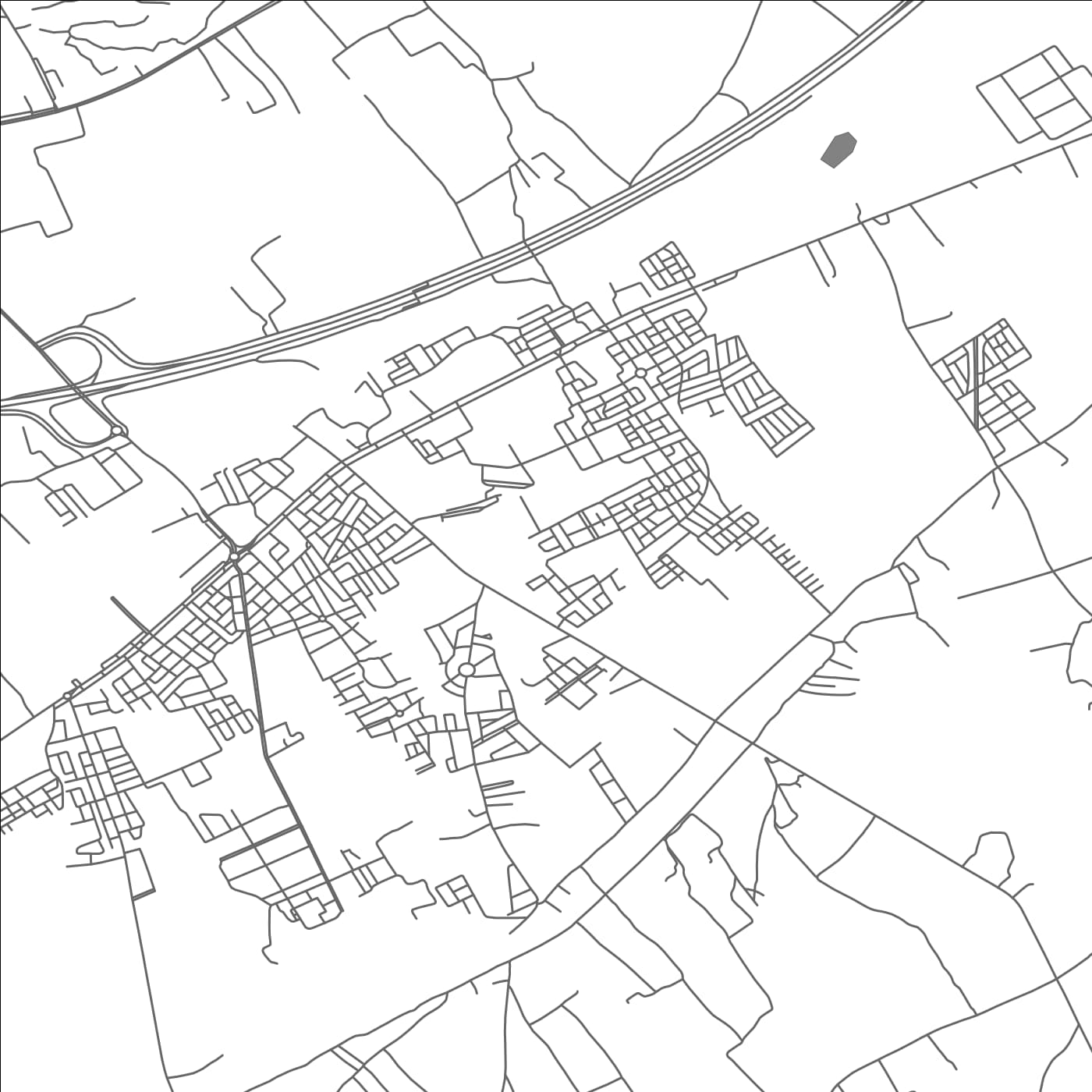 ROAD MAP OF SKHIRATE, MOROCCO BY MAPBAKES