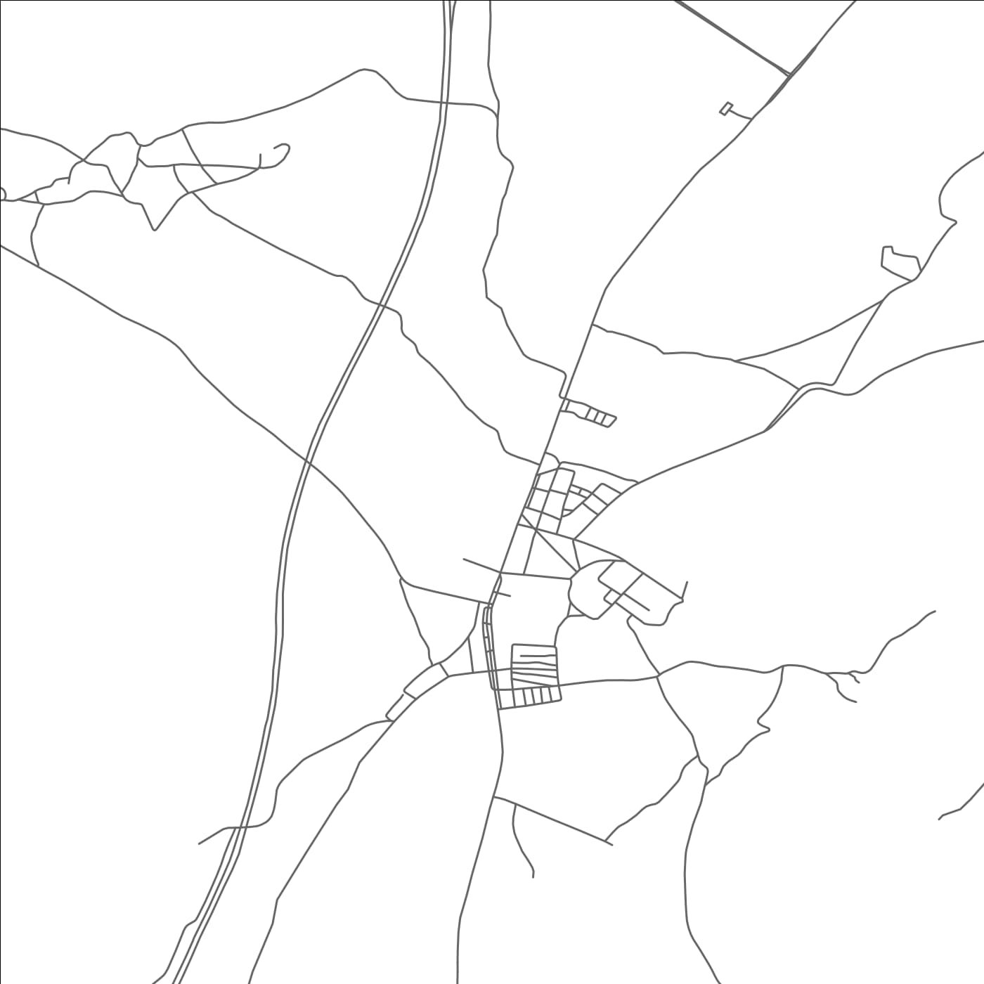 ROAD MAP OF SKHOUR REHAMNA, MOROCCO BY MAPBAKES