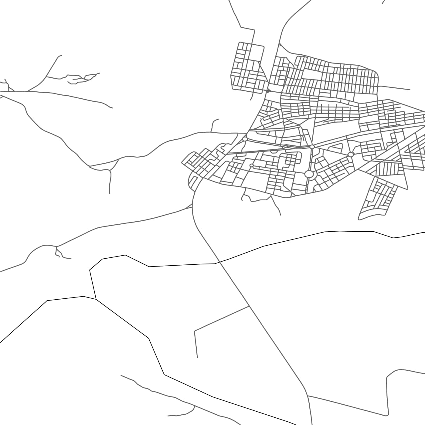 ROAD MAP OF SOUK ET TNINE JORF EL MELLAH, MOROCCO BY MAPBAKES