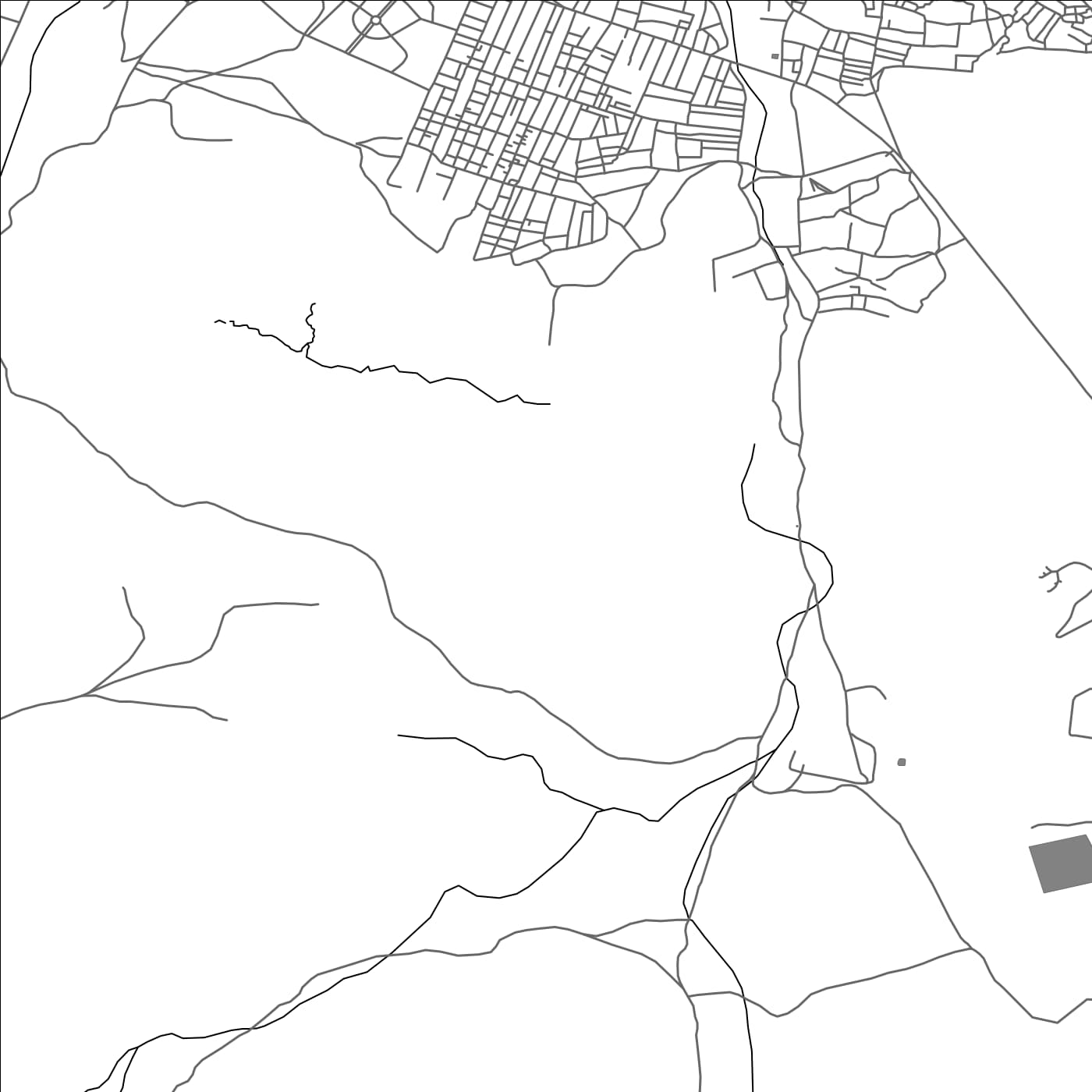 ROAD MAP OF TABOUNT, MOROCCO BY MAPBAKES