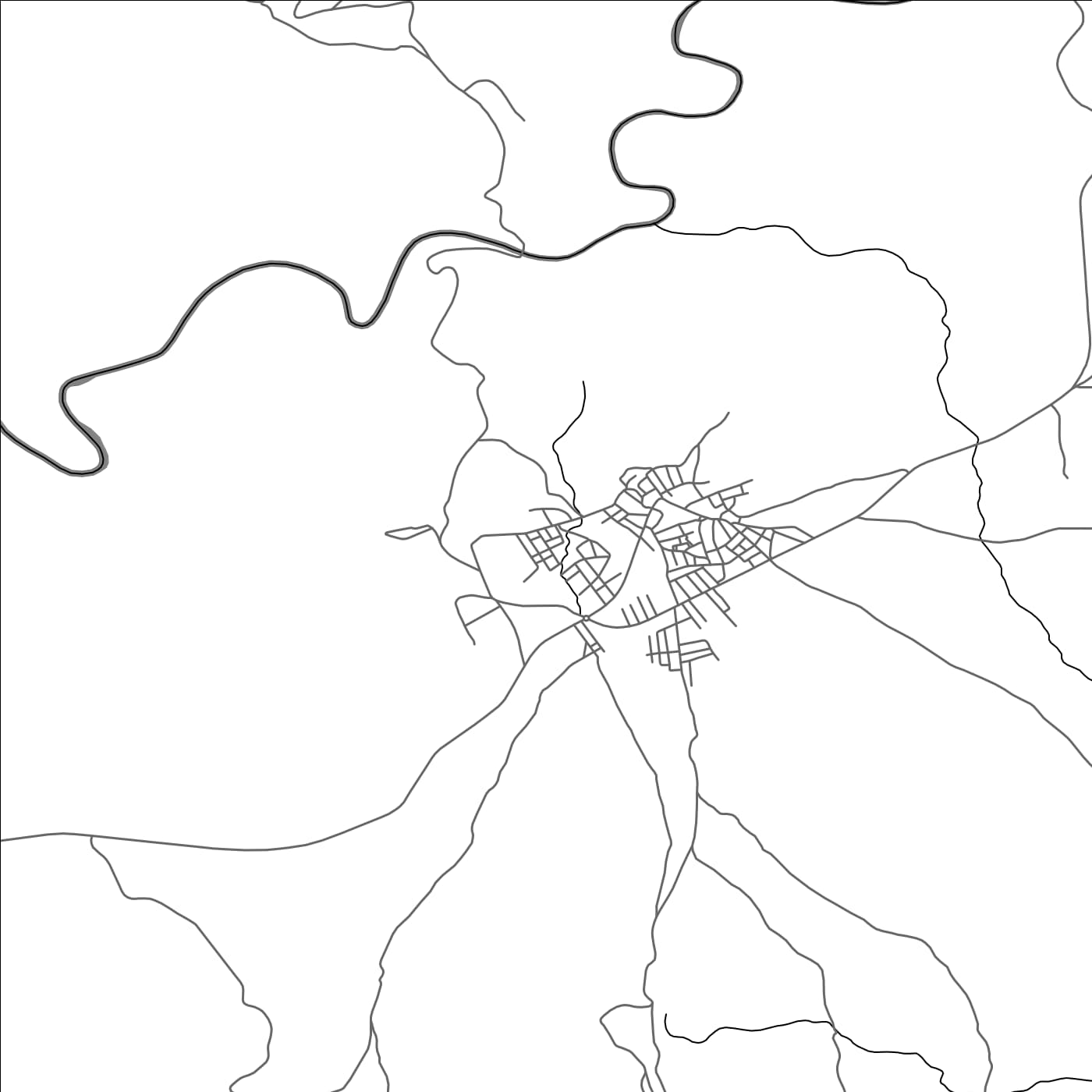 ROAD MAP OF TAGALFT, MOROCCO BY MAPBAKES