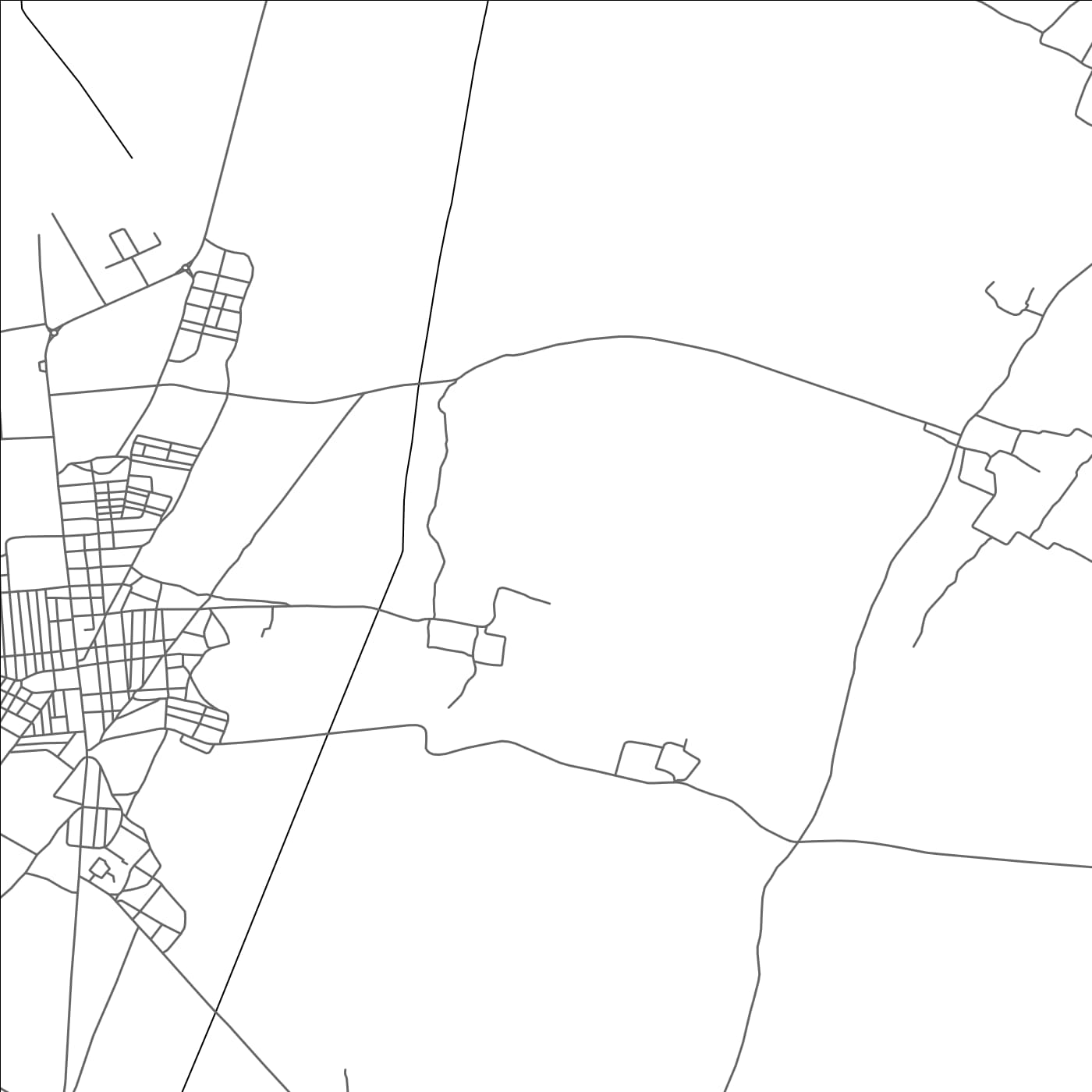 ROAD MAP OF TAGOUNITE, MOROCCO BY MAPBAKES