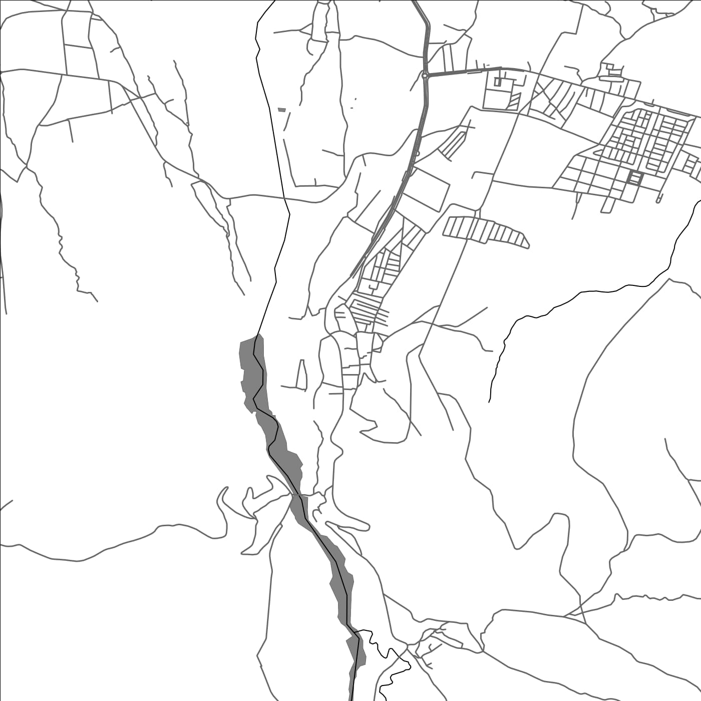 ROAD MAP OF TAHANNAWT, MOROCCO BY MAPBAKES