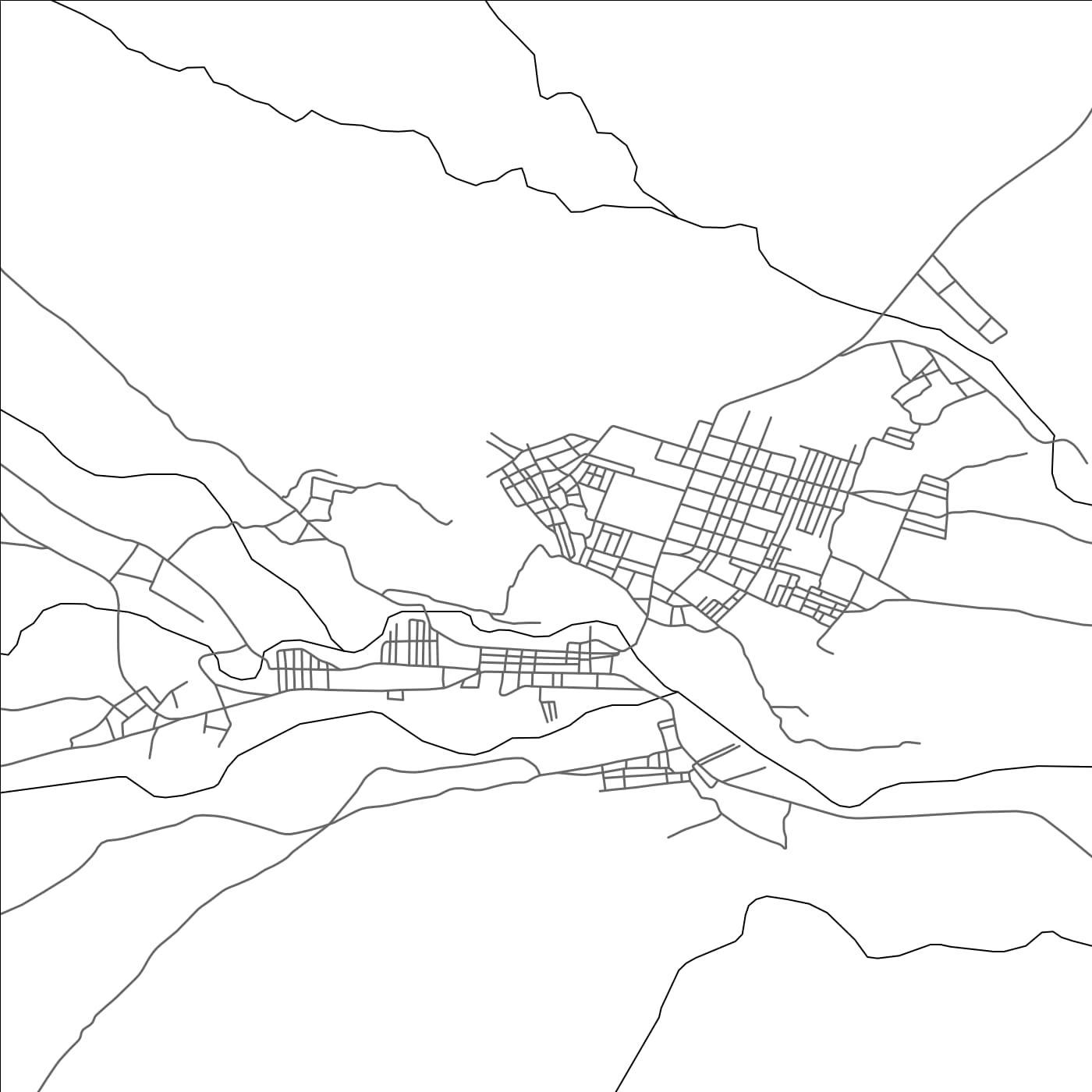 ROAD MAP OF TALSINT, MOROCCO BY MAPBAKES
