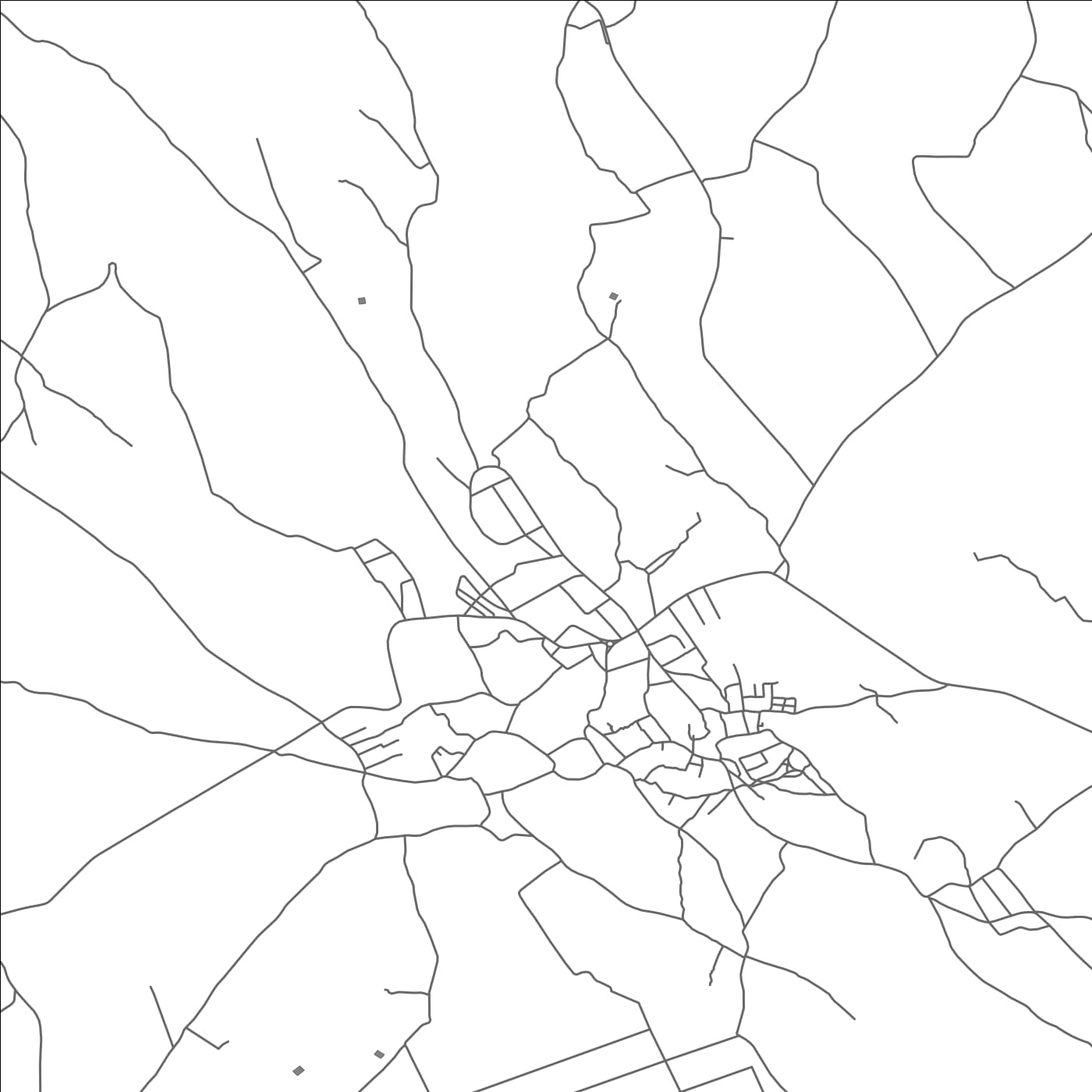ROAD MAP OF TAMESLOUHT, MOROCCO BY MAPBAKES