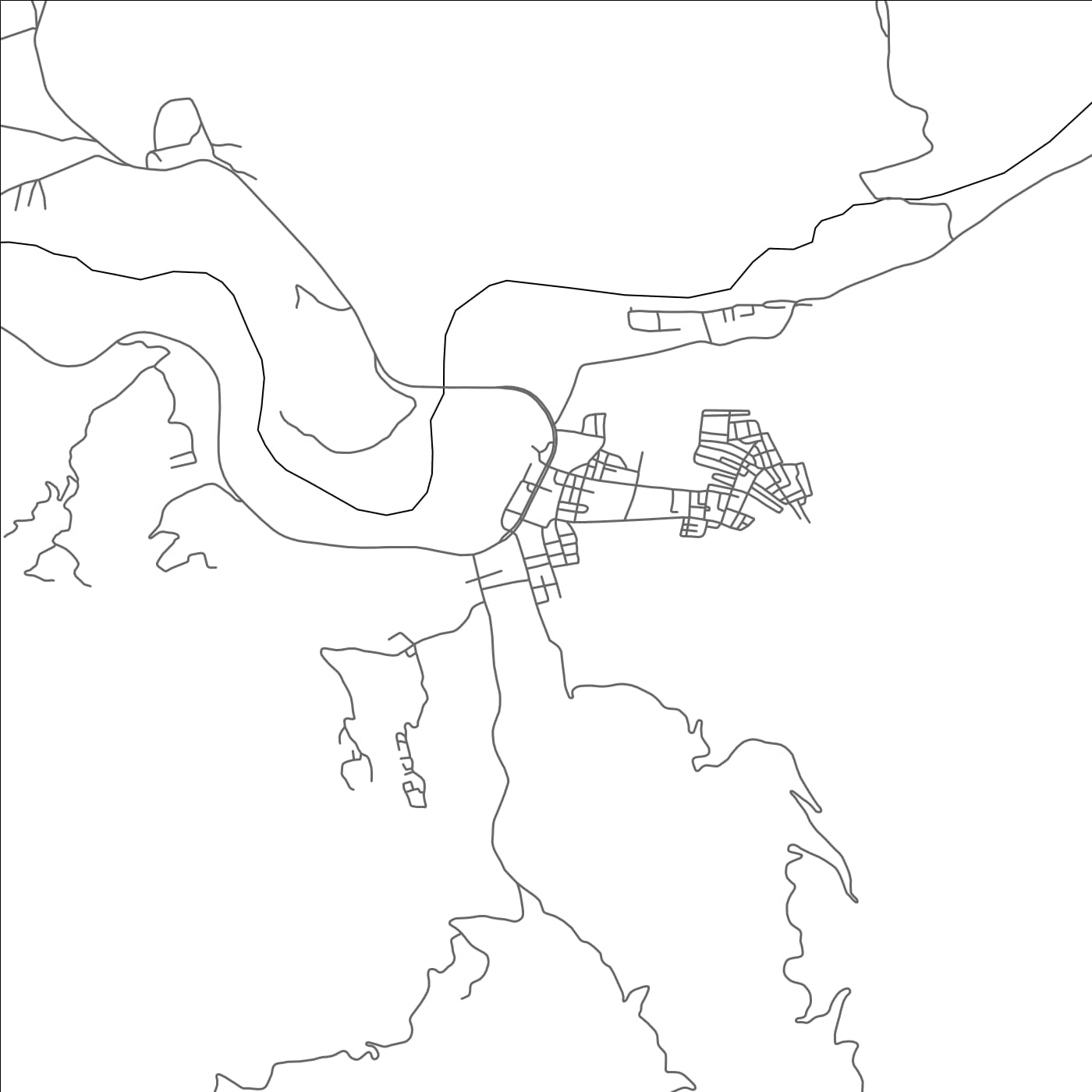 ROAD MAP OF TAMRI, MOROCCO BY MAPBAKES