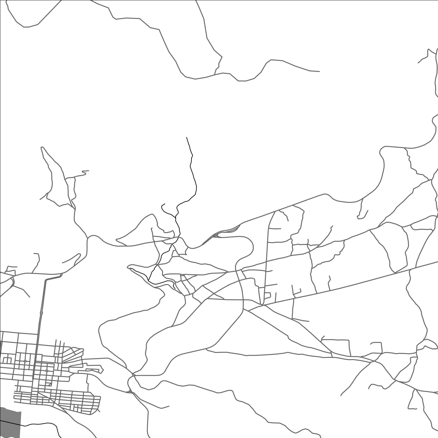 ROAD MAP OF TARGUIST, MOROCCO BY MAPBAKES