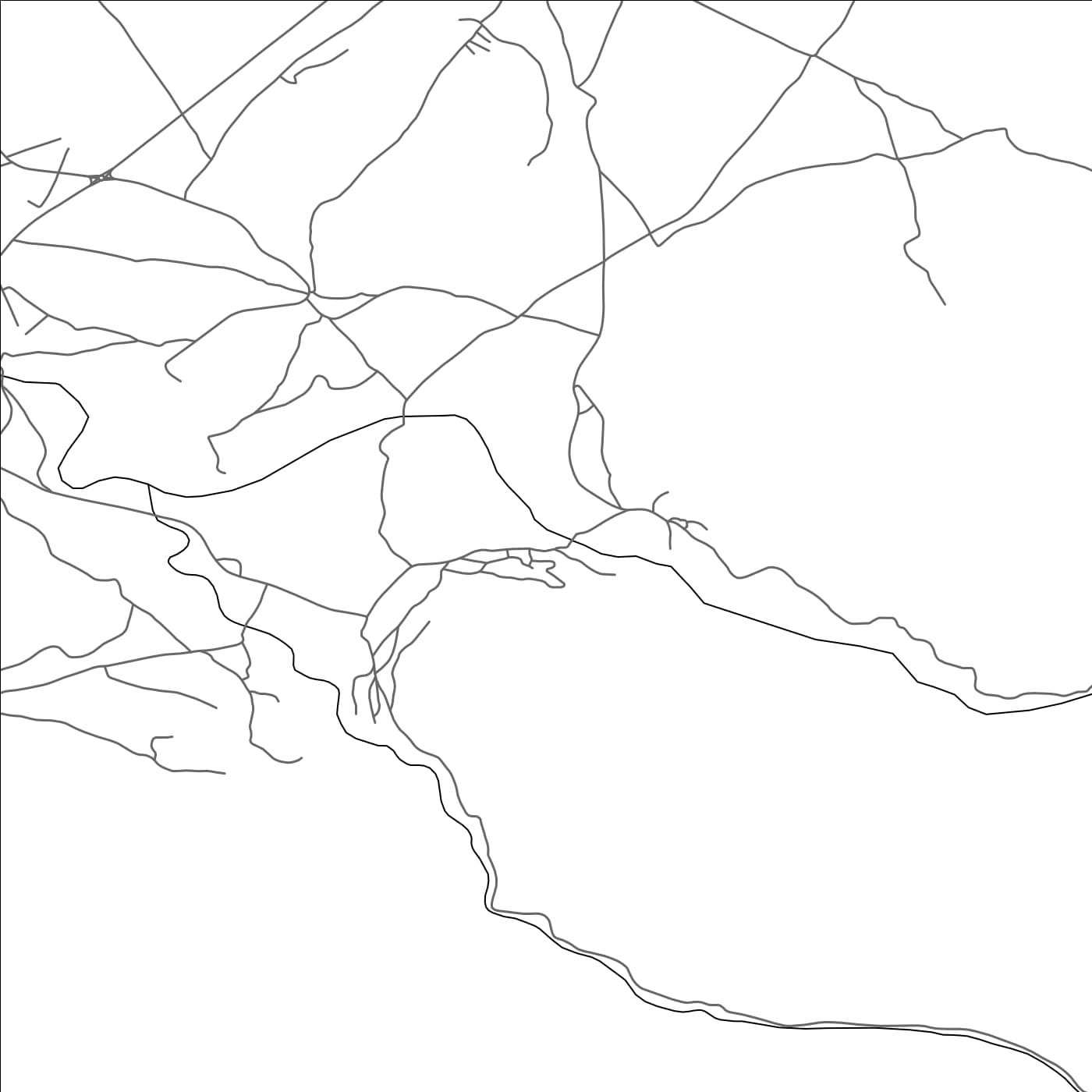 ROAD MAP OF TARHZIRT, MOROCCO BY MAPBAKES