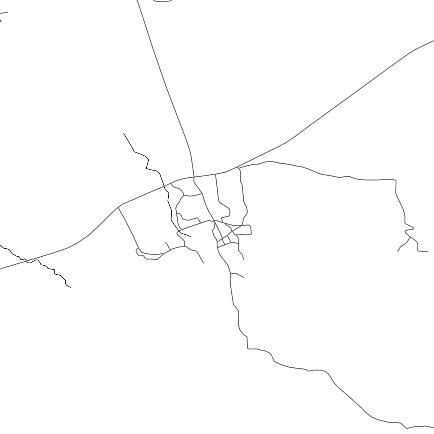 ROAD MAP OF TAZERT, MOROCCO BY MAPBAKES