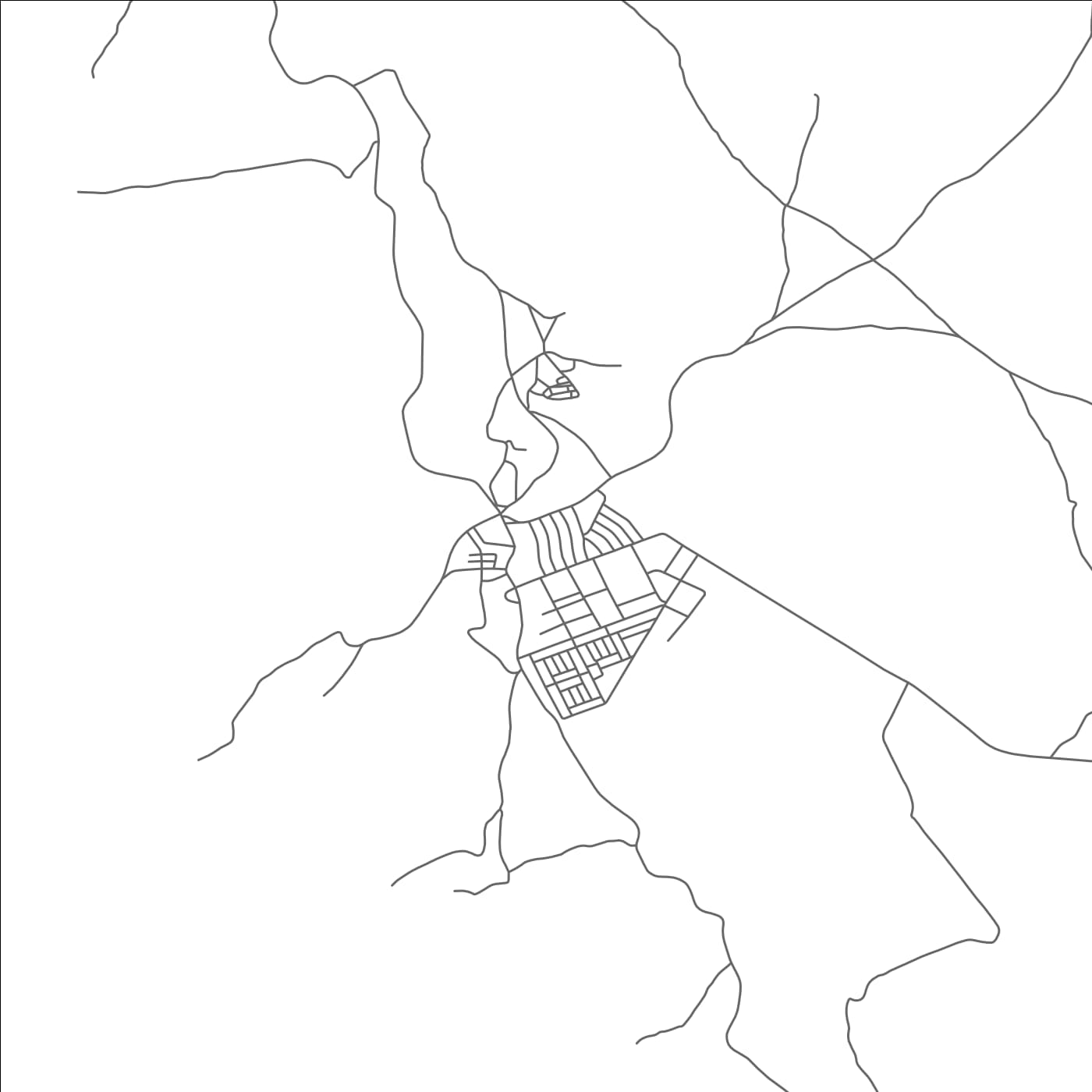 ROAD MAP OF TIDDAS, MOROCCO BY MAPBAKES