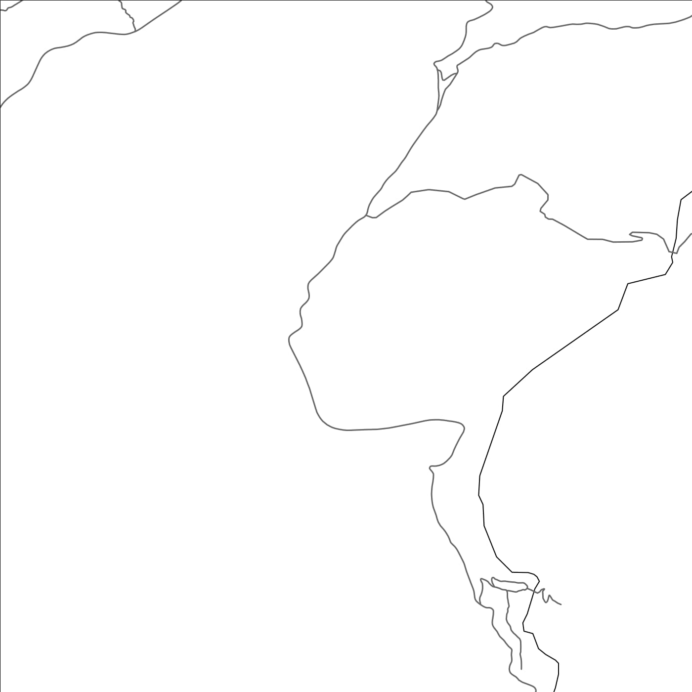 ROAD MAP OF TIFNI, MOROCCO BY MAPBAKES