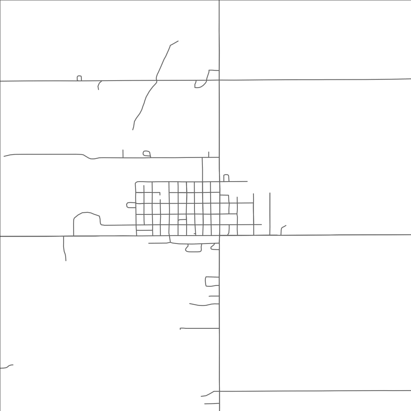 ROAD MAP OF WESTHOPE, NORTH DAKOTA BY MAPBAKES