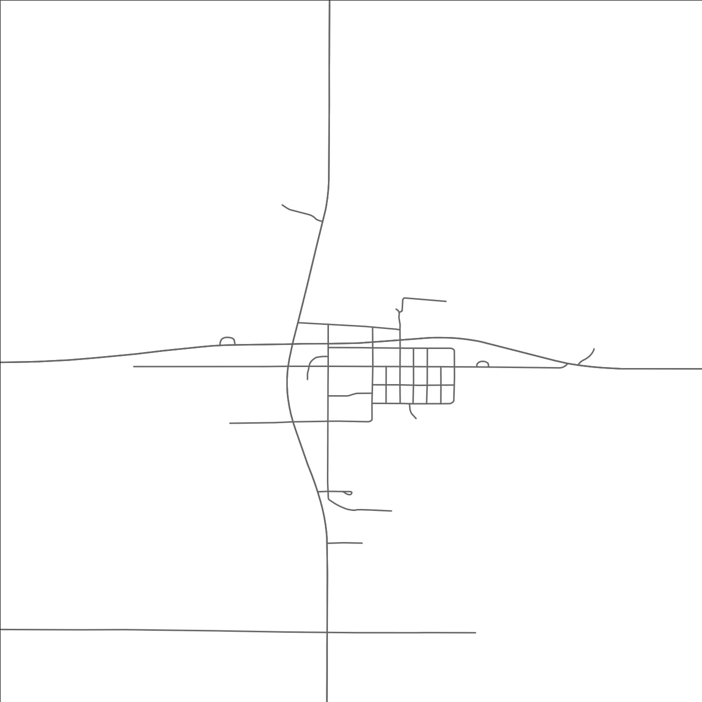 ROAD MAP OF WING, NORTH DAKOTA BY MAPBAKES