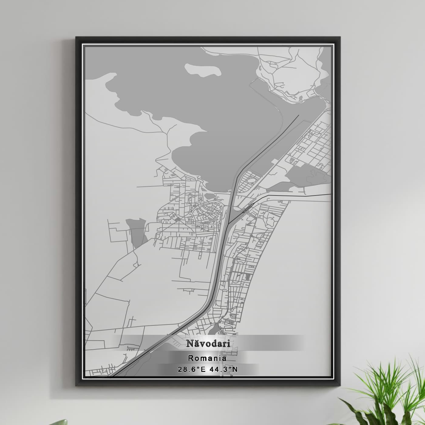 ROAD MAP OF NAVODARI, ROMANIA BY MAPBAKES