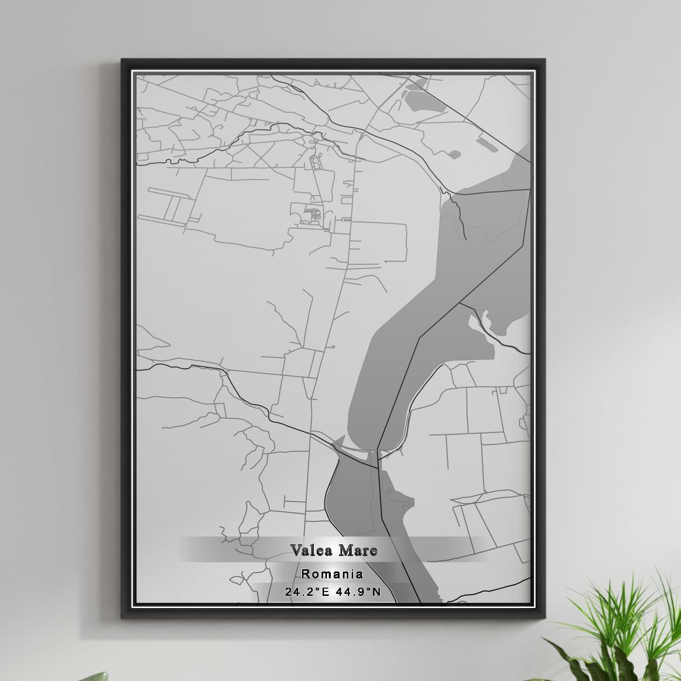 ROAD MAP OF VALEA-MARE, ROMANIA BY MAPBAKES