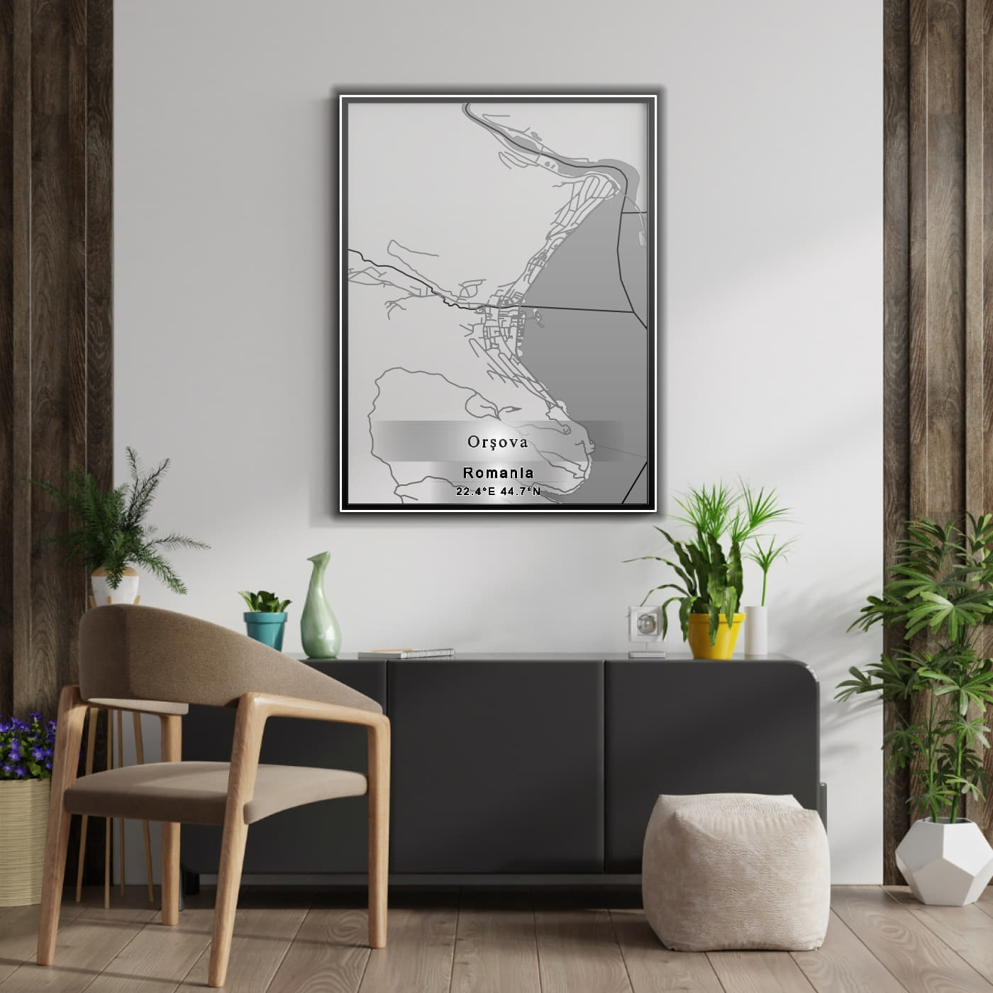ROAD MAP OF ORSOVA, ROMANIA BY MAPBAKES