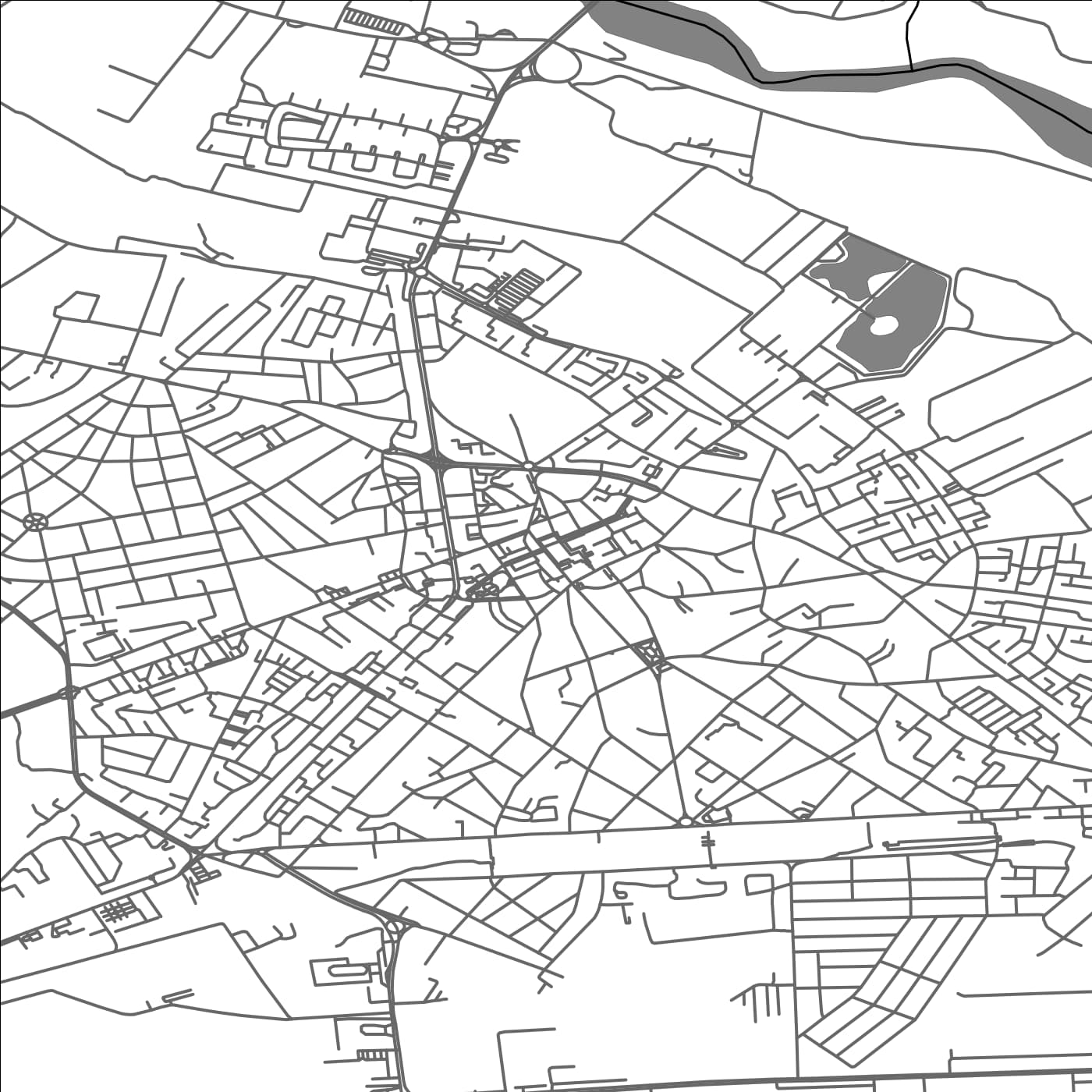 ROAD MAP OF BUZAU, ROMANIA BY MAPBAKES