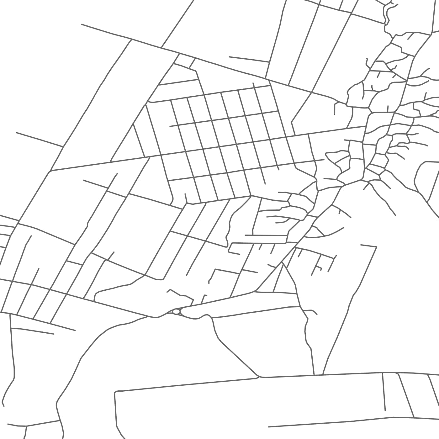 ROAD MAP OF MATCA, ROMANIA BY MAPBAKES