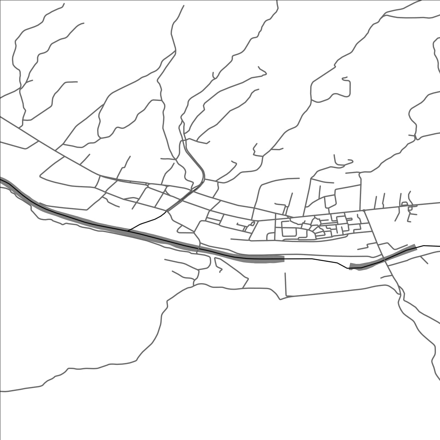 ROAD MAP OF NASAUD, ROMANIA BY MAPBAKES