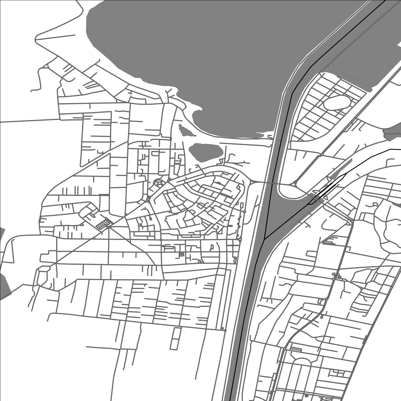 ROAD MAP OF NAVODARI, ROMANIA BY MAPBAKES