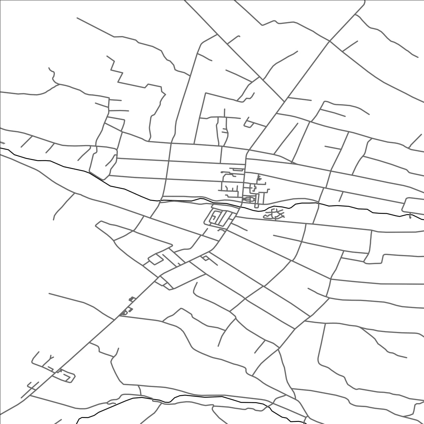 ROAD MAP OF NEGRESTI-OAS, ROMANIA BY MAPBAKES