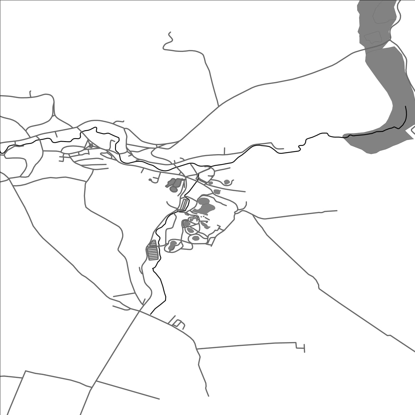ROAD MAP OF OCNA-SIBIULUI, ROMANIA BY MAPBAKES