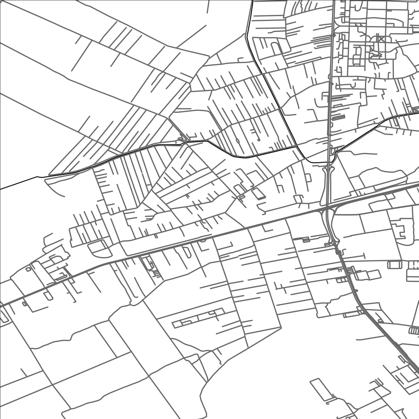 ROAD MAP OF ODAILE, ROMANIA BY MAPBAKES