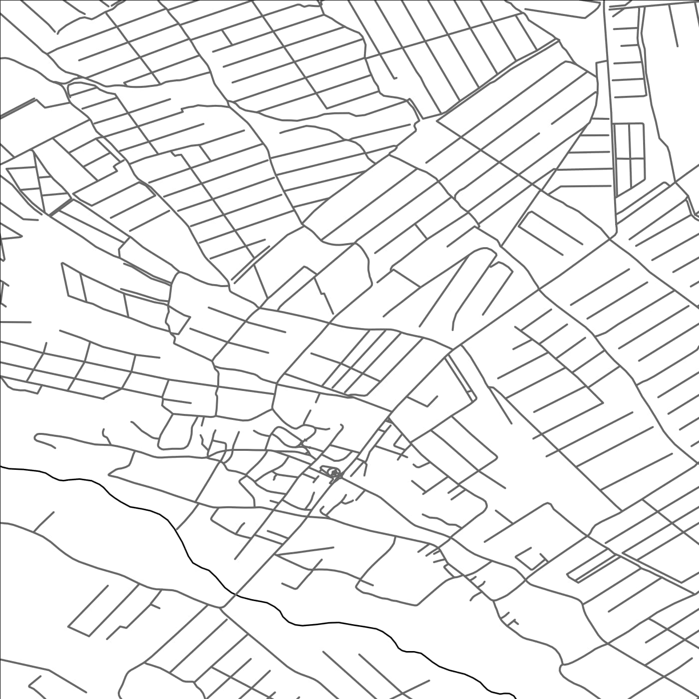 ROAD MAP OF ODOBESTI, ROMANIA BY MAPBAKES