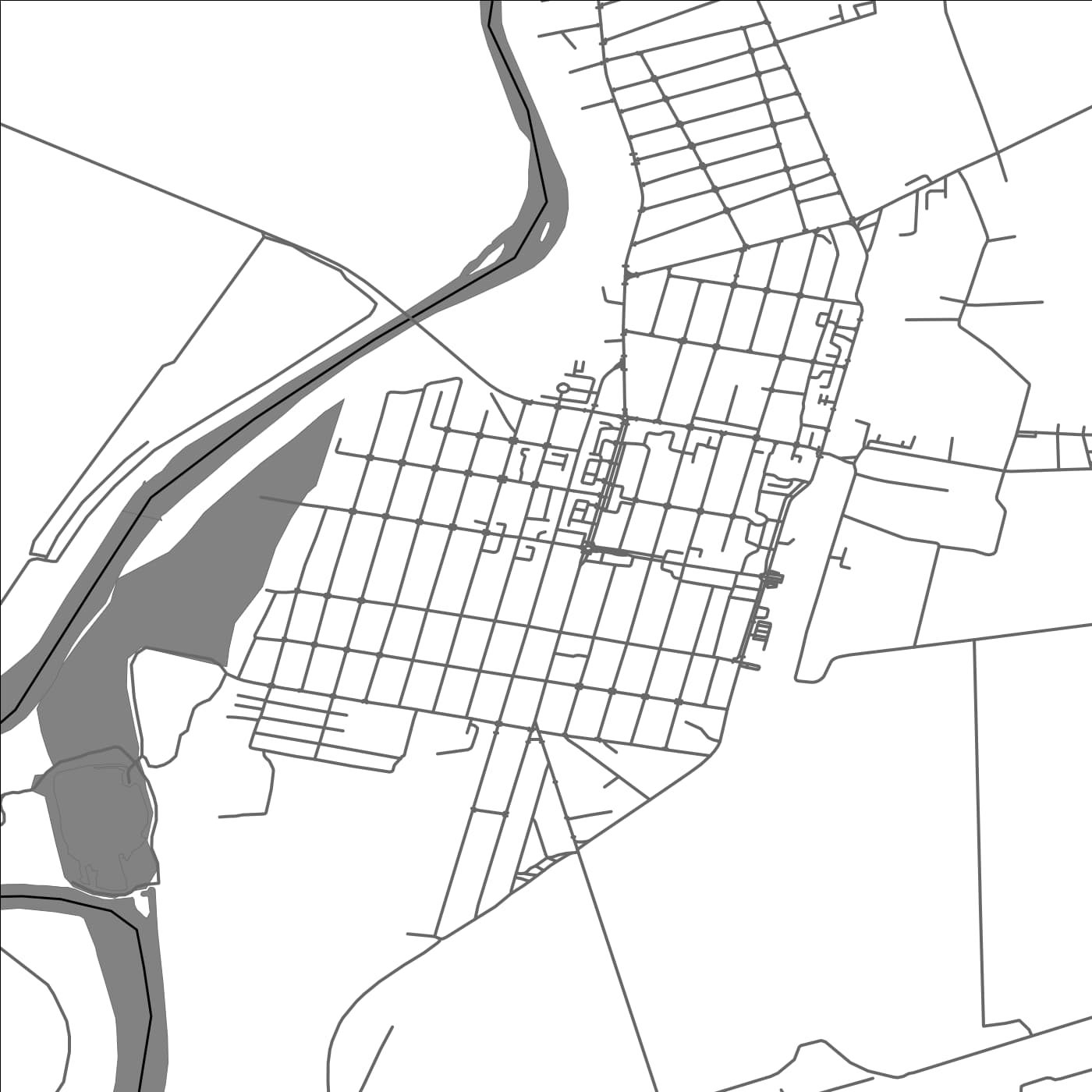 ROAD MAP OF OLTENITA, ROMANIA BY MAPBAKES