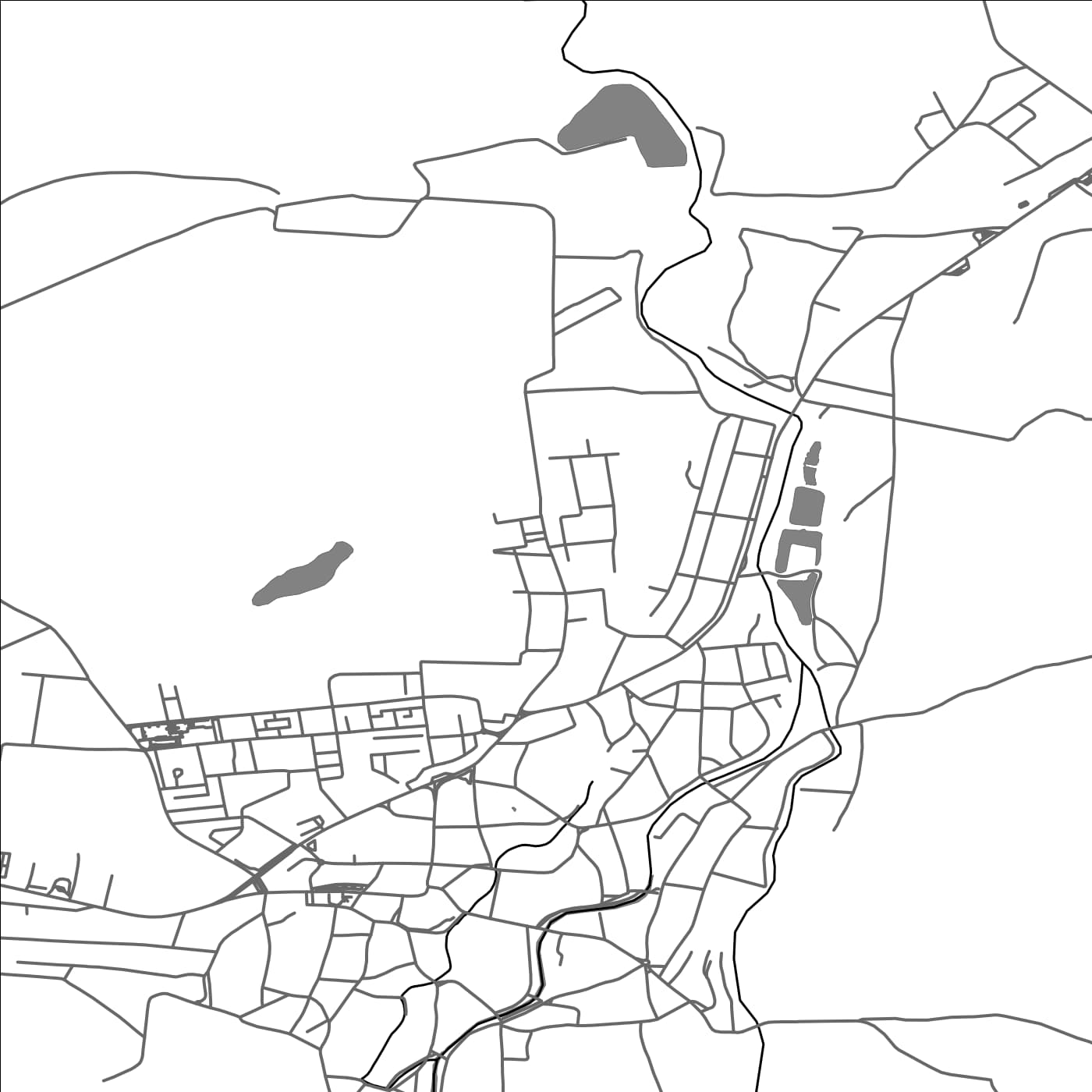 ROAD MAP OF ORASTIE, ROMANIA BY MAPBAKES
