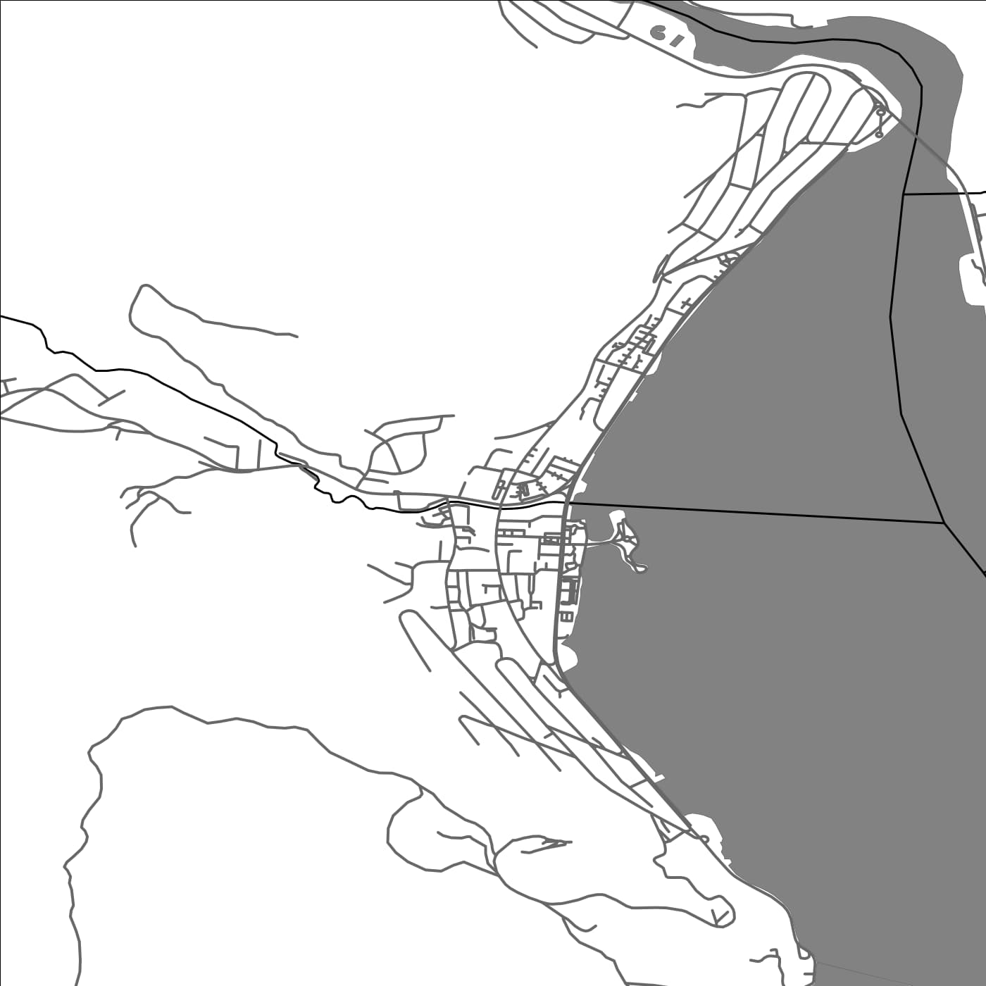 ROAD MAP OF ORSOVA, ROMANIA BY MAPBAKES
