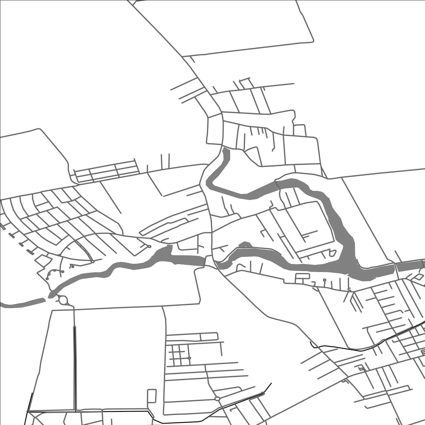 ROAD MAP OF OSTRATU, ROMANIA BY MAPBAKES