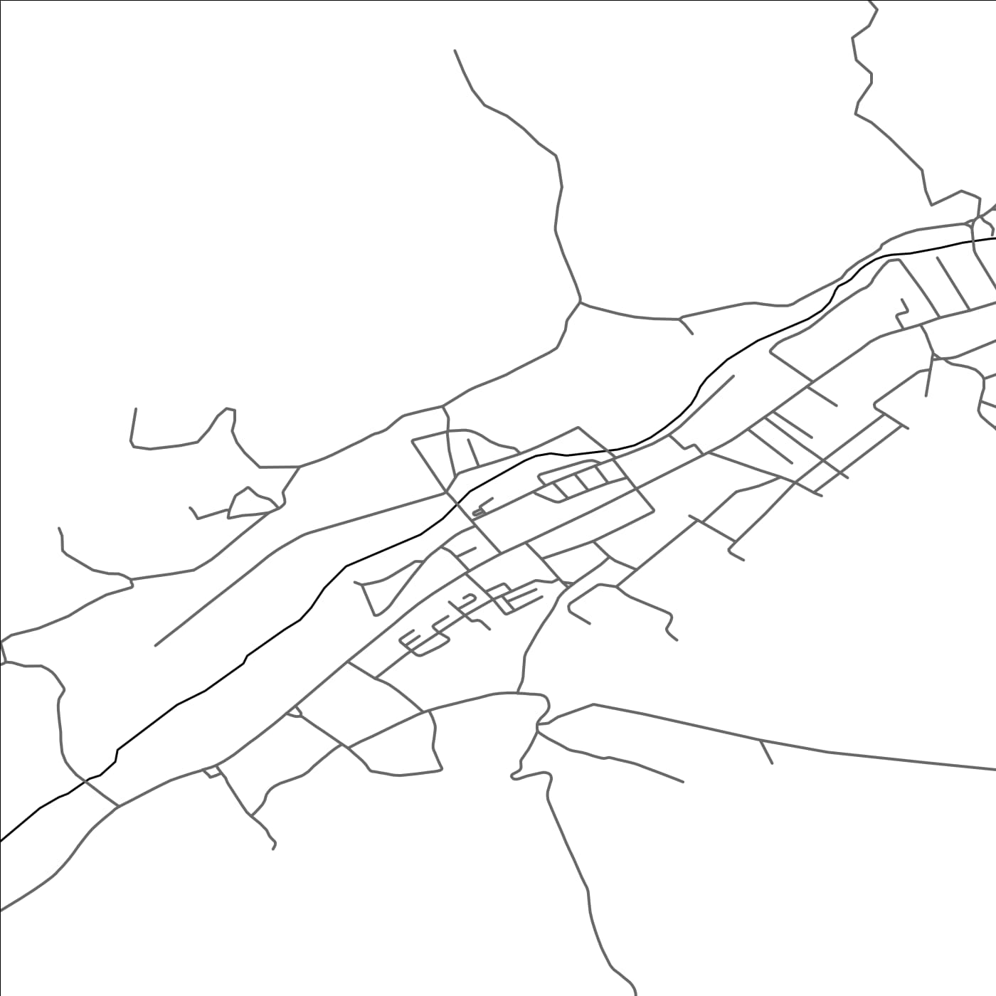 ROAD MAP OF OTELU-ROSU, ROMANIA BY MAPBAKES