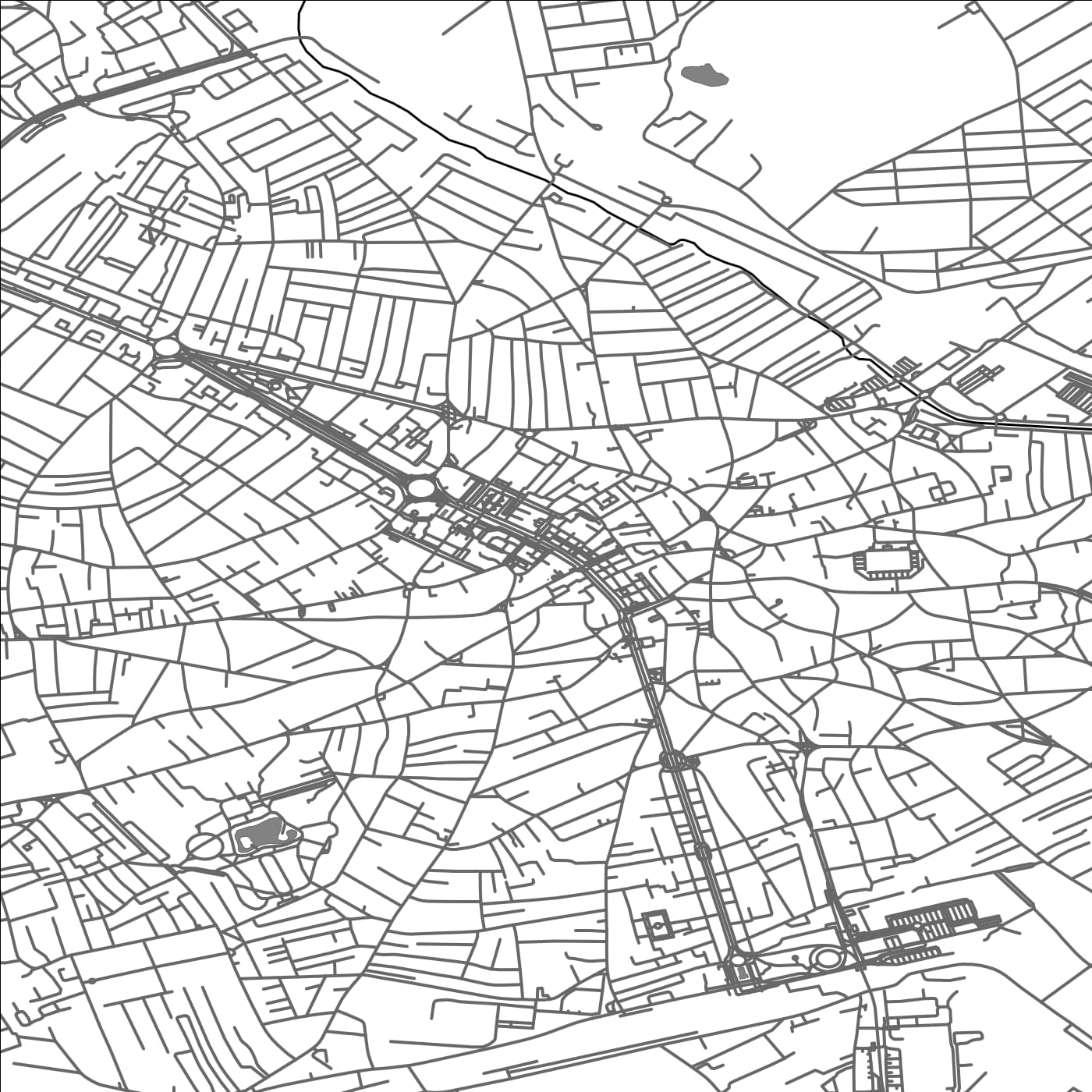 ROAD MAP OF PLOIESTI, ROMANIA BY MAPBAKES