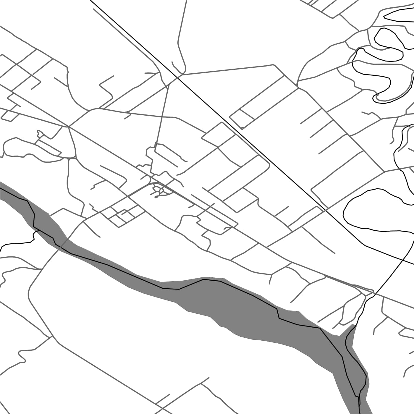 ROAD MAP OF ROZNOV, ROMANIA BY MAPBAKES