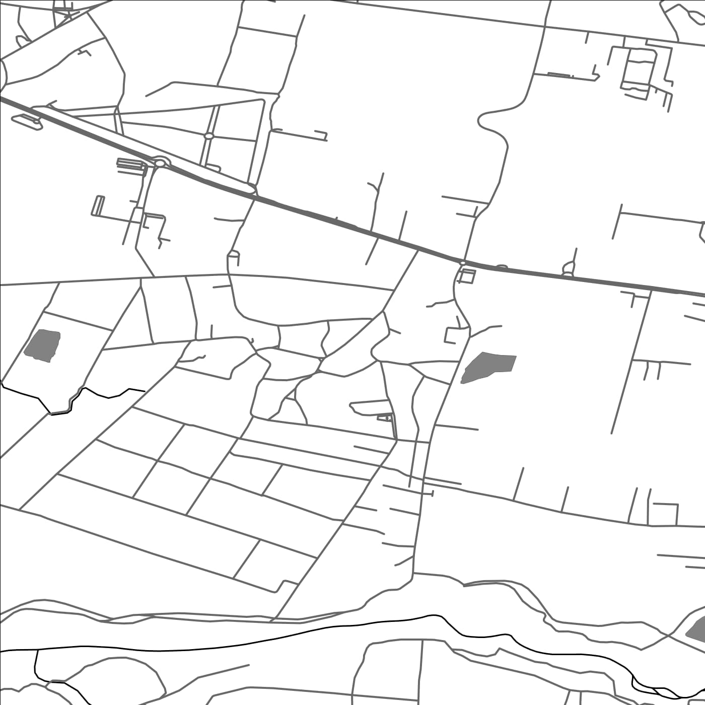 ROAD MAP OF SANTION, ROMANIA BY MAPBAKES