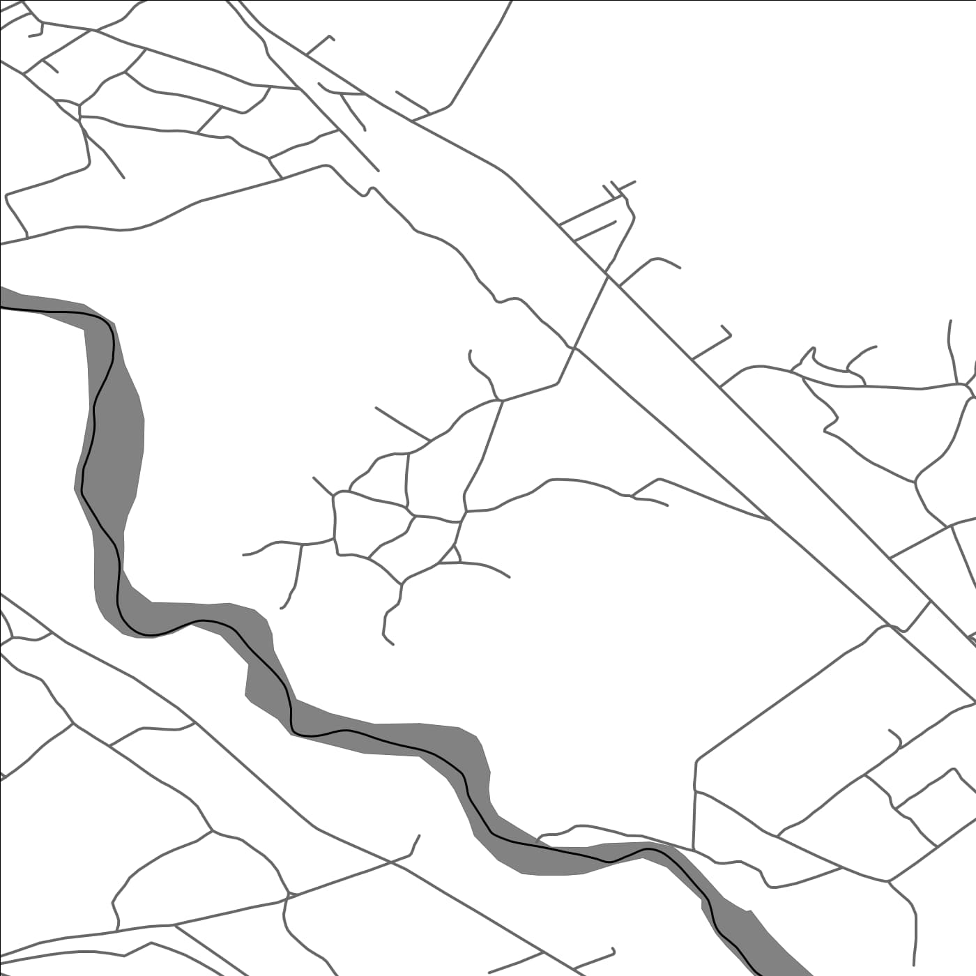 ROAD MAP OF SATENI, ROMANIA BY MAPBAKES