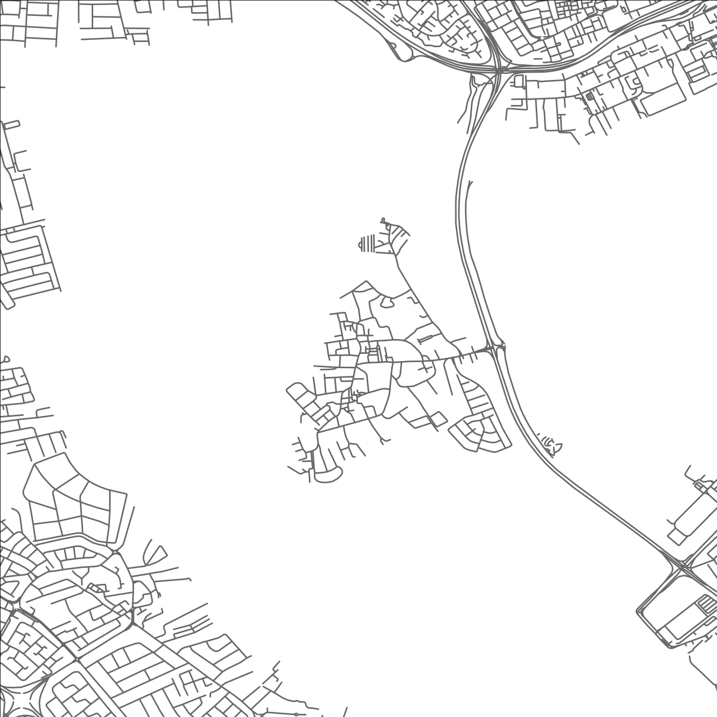 ROAD MAP OF KAFLĀN, BAHRAIN BY MAPBAKES