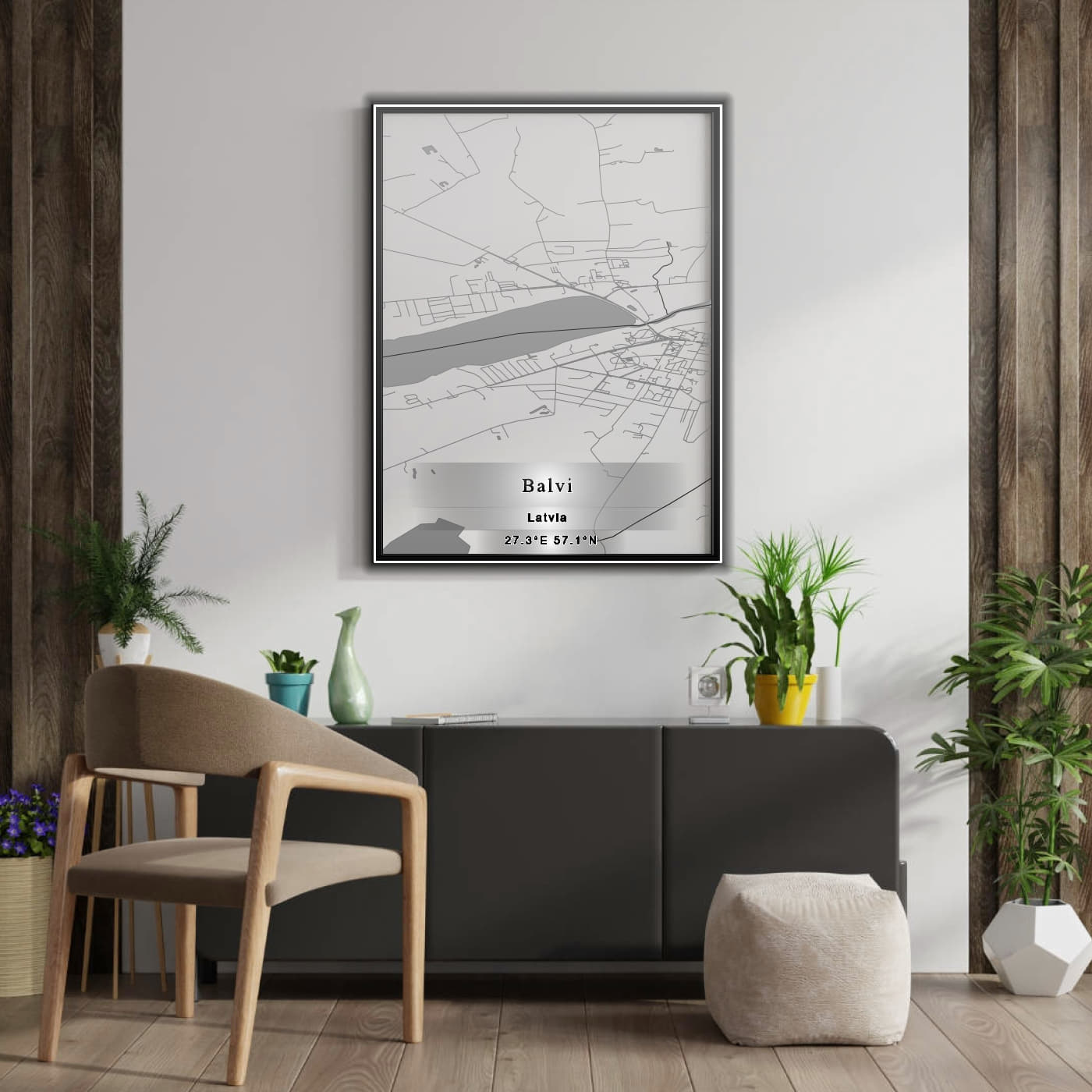 ROAD MAP OF BALVI, LATVIA BY MAPBAKES
