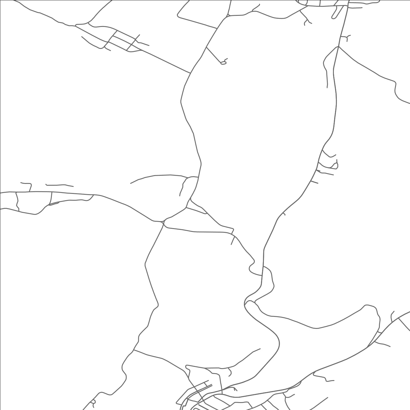 ROAD MAP OF WOODLAND, MARYLAND BY MAPBAKES