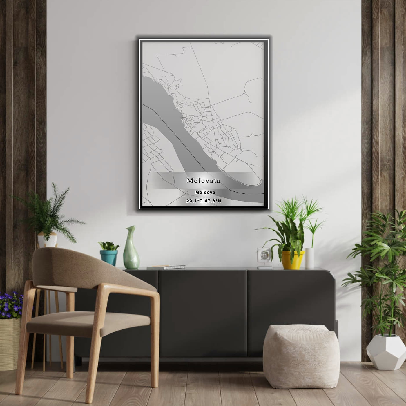 ROAD MAP OF MOLOVATA, MOLDOVA BY MAPBAKES