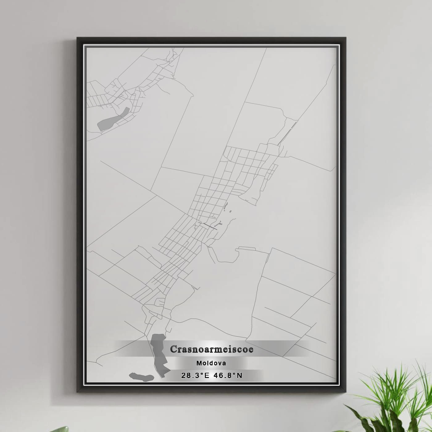 ROAD MAP OF CRASNOARMEISCOE, MOLDOVA BY MAPBAKES
