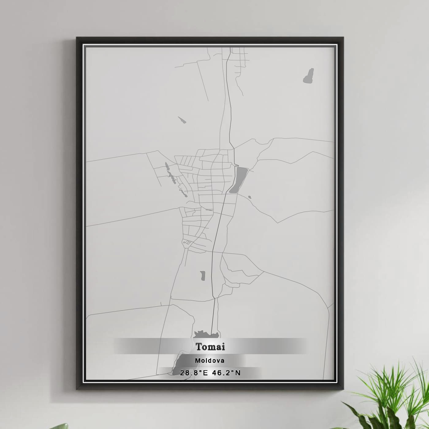 ROAD MAP OF TOMAI, MOLDOVA BY MAPBAKES