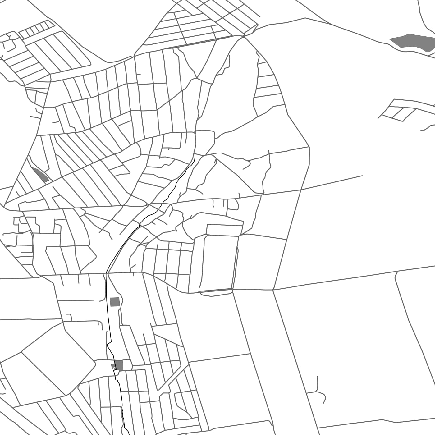 ROAD MAP OF BUBUIECI, MOLDOVA BY MAPBAKES