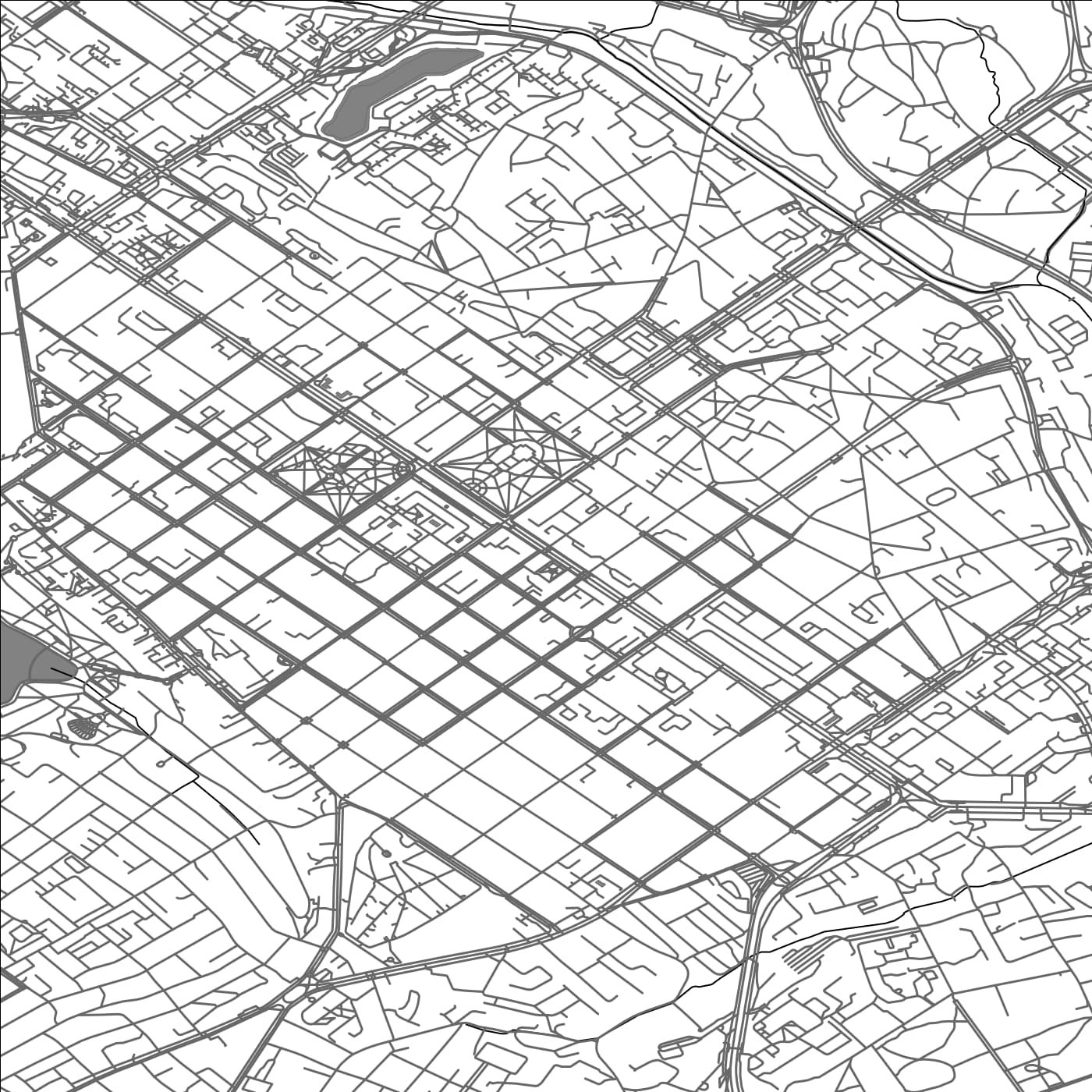 ROAD MAP OF CHISINAU, MOLDOVA BY MAPBAKES