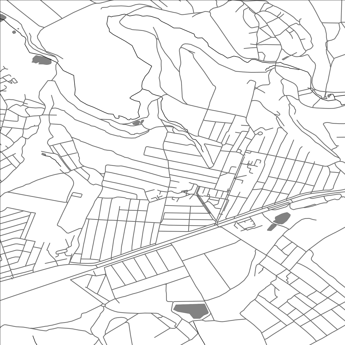 ROAD MAP OF CIORESCU, MOLDOVA BY MAPBAKES