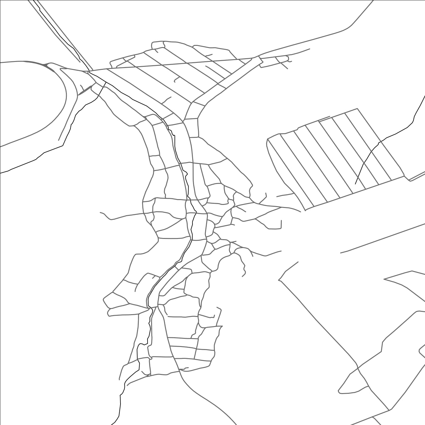 ROAD MAP OF CIRNĂŢENI, MOLDOVA BY MAPBAKES